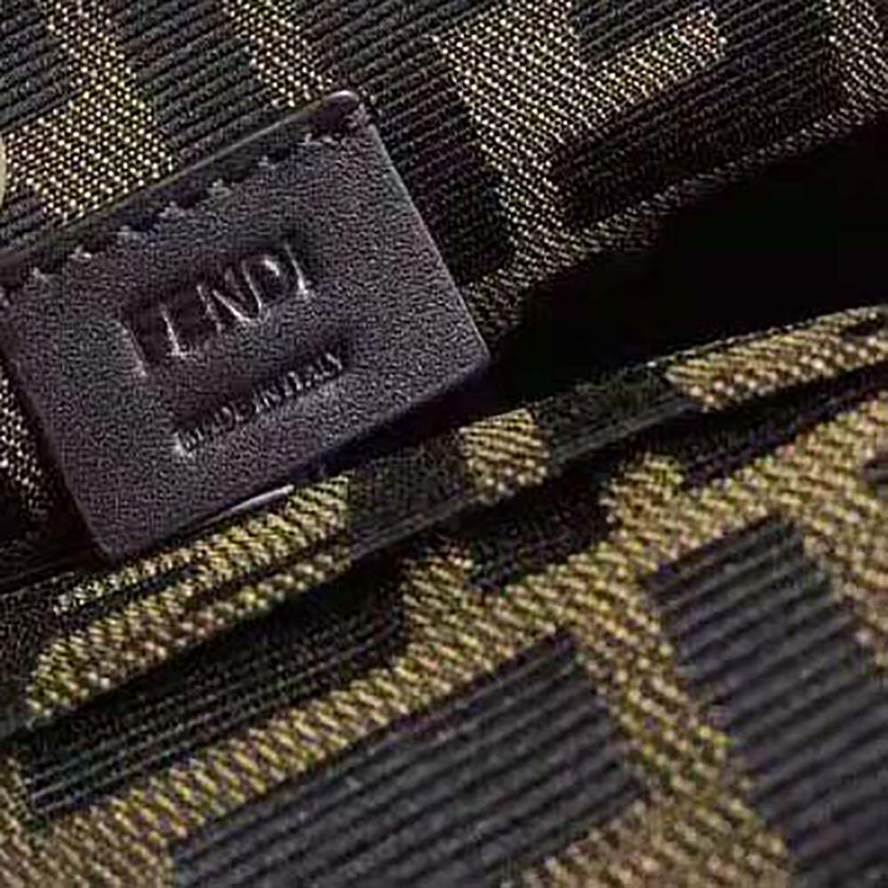 Fendi Women Mini Baguette Brown Fabric Bag - image 10