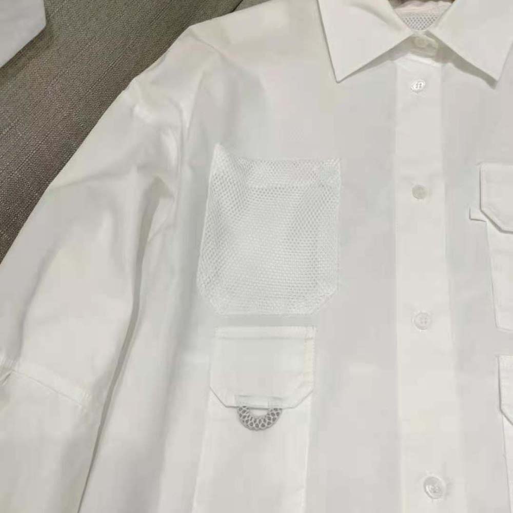 Fendi Women Slightly Oversized Shirt Dress White Poplin - image 5