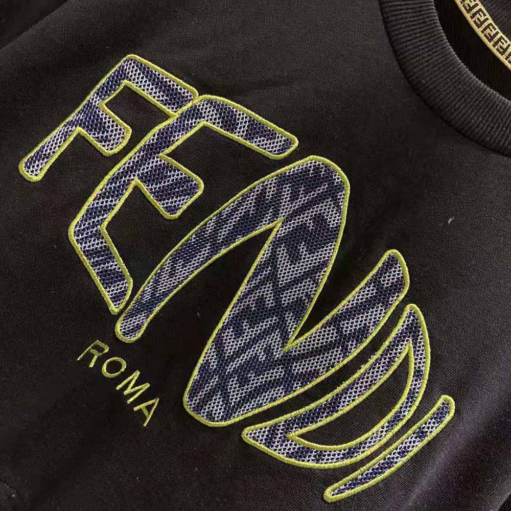 Fendi Women Sweatshirt Black Jersey Sweatshirt - image 5