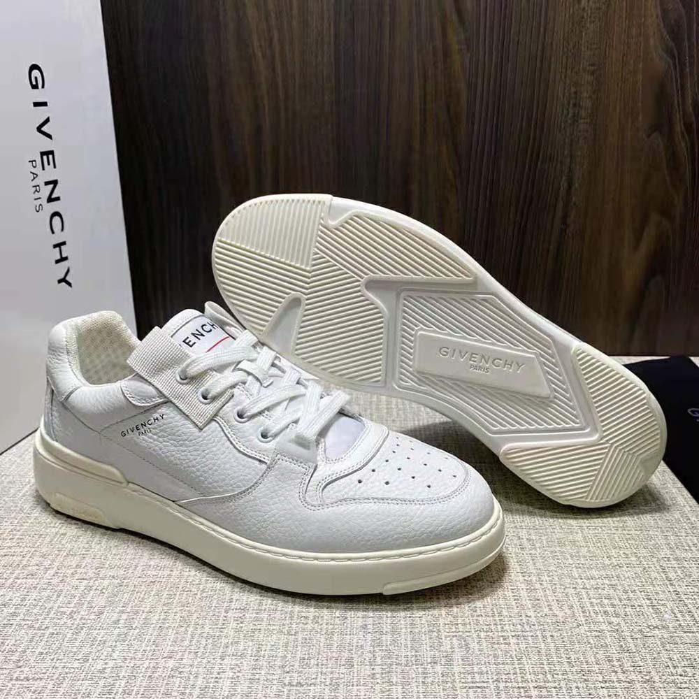 Givenchy Men Wing Low Sneakers in Leather-White - image 5