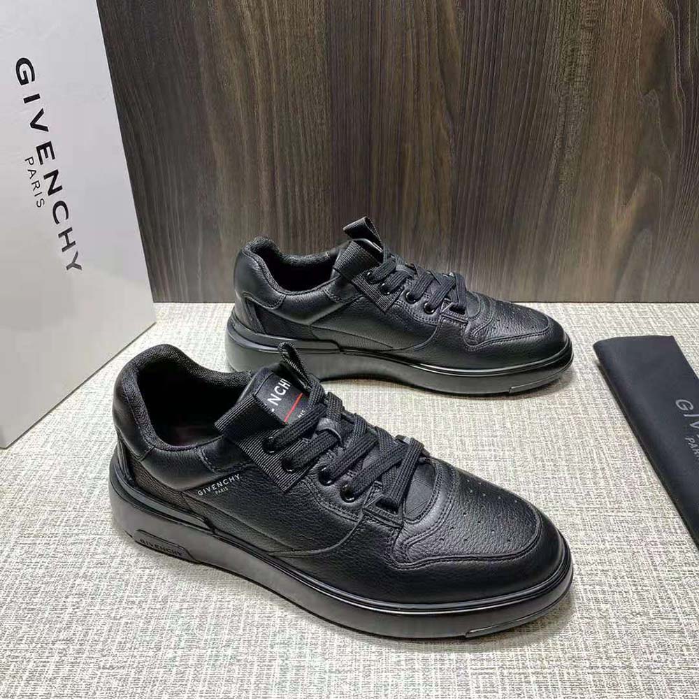Givenchy Men Wing Low Sneakers in Satin-Black - image 4