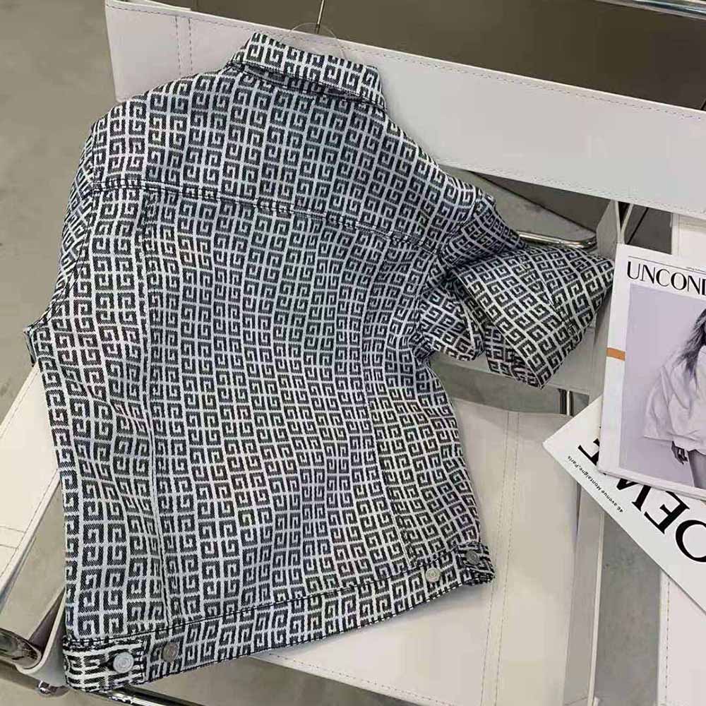 Givenchy Women Jacket in 4G Denim - image 5
