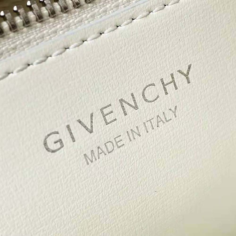 Givenchy Women Mini Antigona Lock in Box Leather-White - image 9