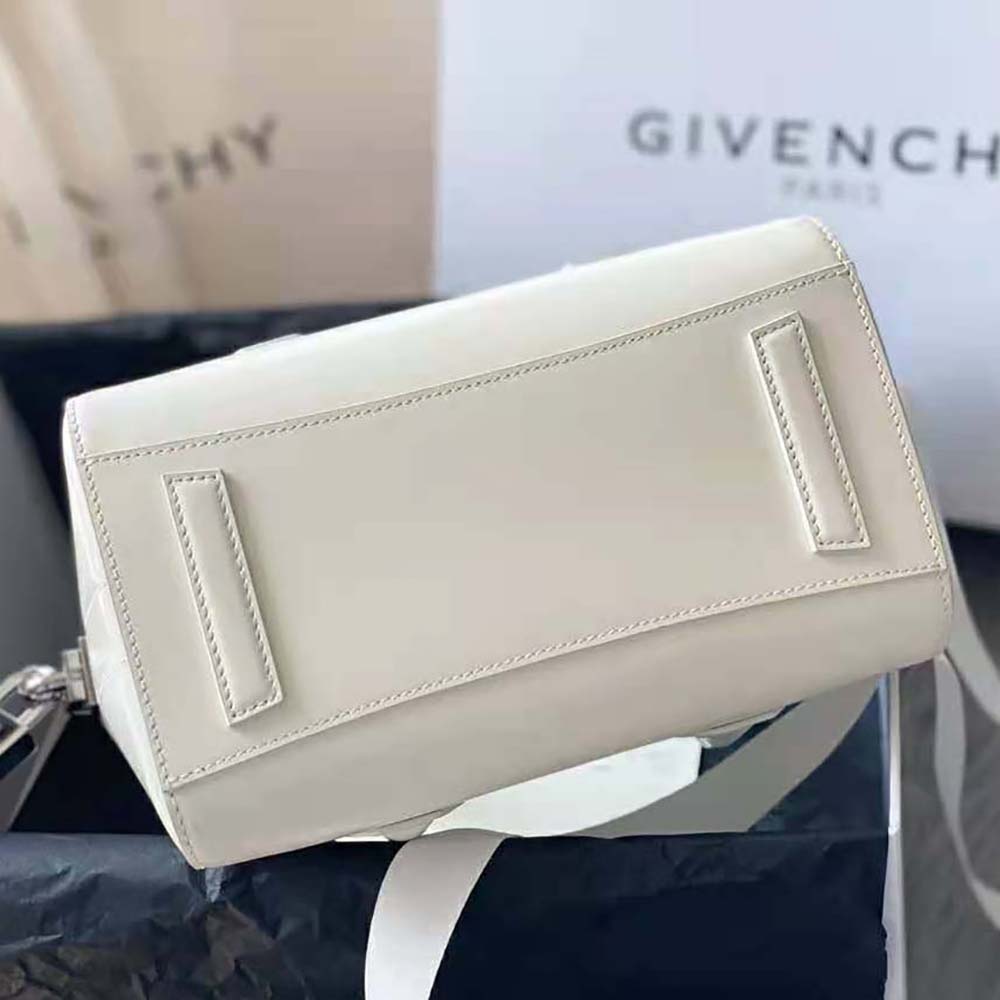 Givenchy Women Mini Antigona Lock in Box Leather-White - image 5