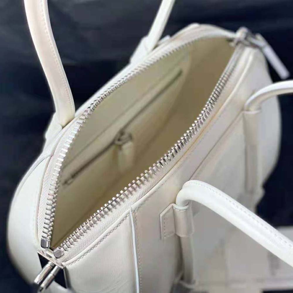 Givenchy Women Mini Antigona Lock in Box Leather-White - image 6
