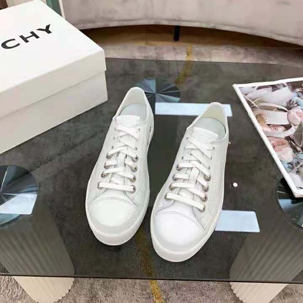 Givenchy Women Sneakers City in Canvas and Leather-White - image 4