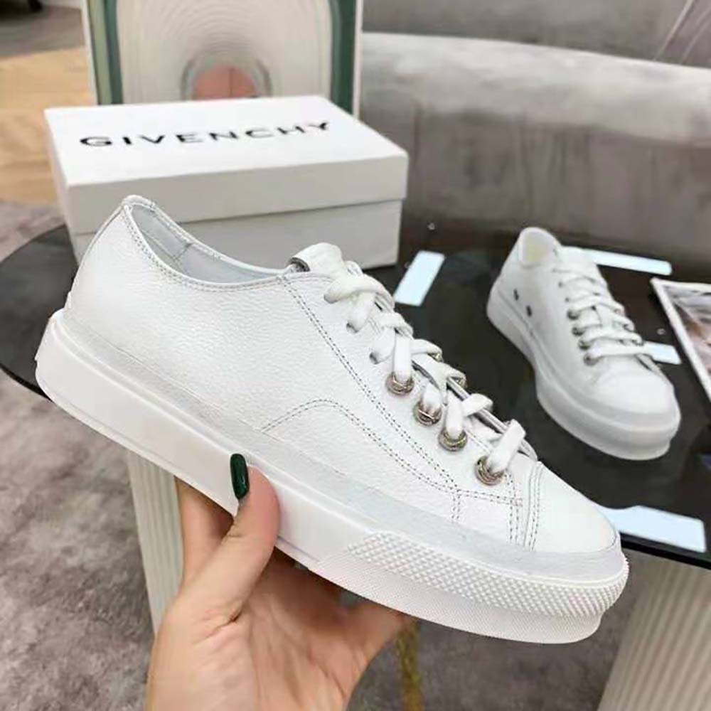 Givenchy Women Sneakers City in Canvas and Leather-White - image 5