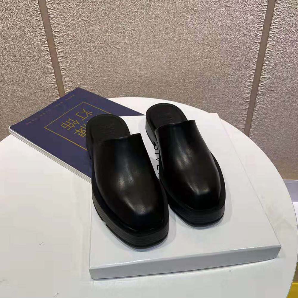 Givenchy Women Squared Open Loafers in Box Leather-Black - image 7