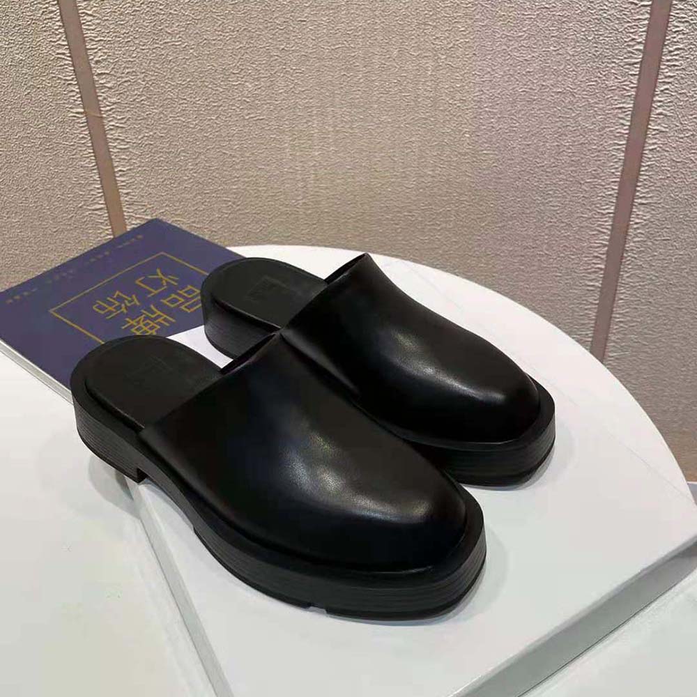 Givenchy Women Squared Open Loafers in Box Leather-Black - image 5