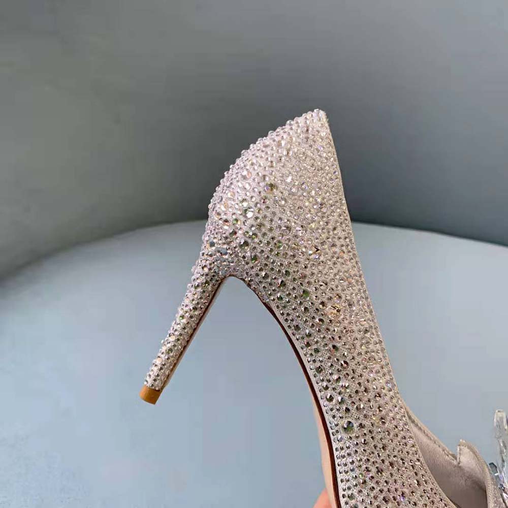 Jimmy Choo Women Avril Crystal Covered Pointy Toe Pumps - image 7