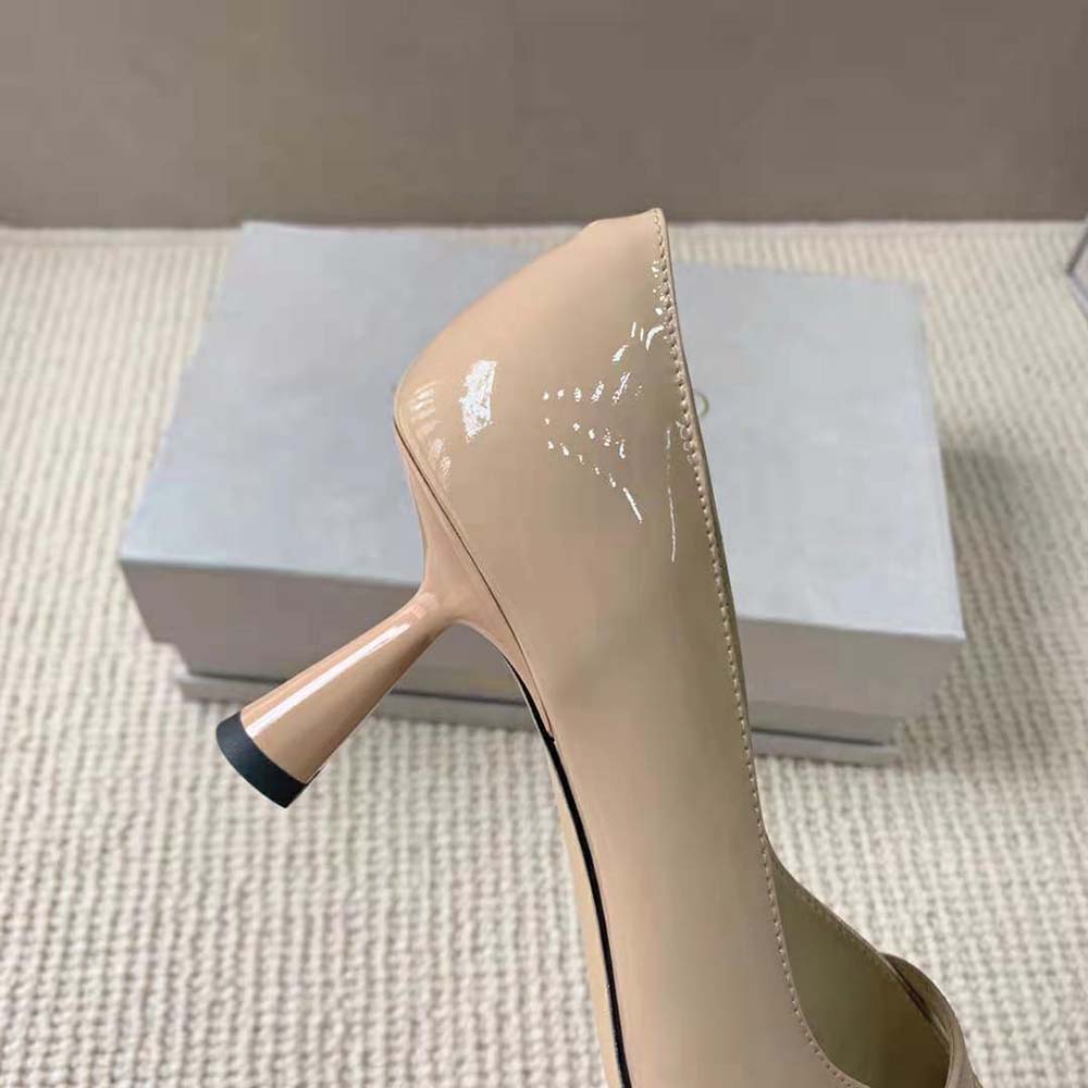 Jimmy Choo Women Rosalia 65 Ballet Pink Patent Pointed Pumps with Pearl Detail - image 6