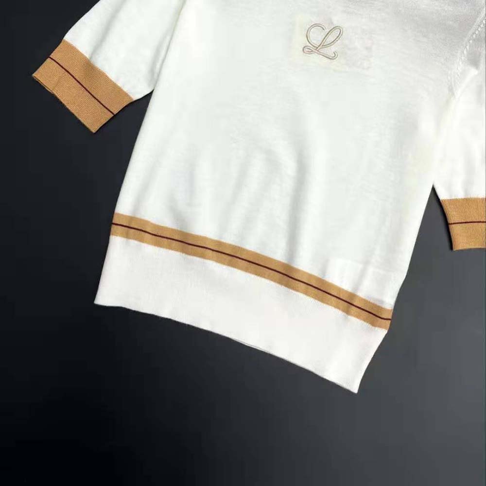 Loewe Women Cropped Sweater in Wool-White - image 6