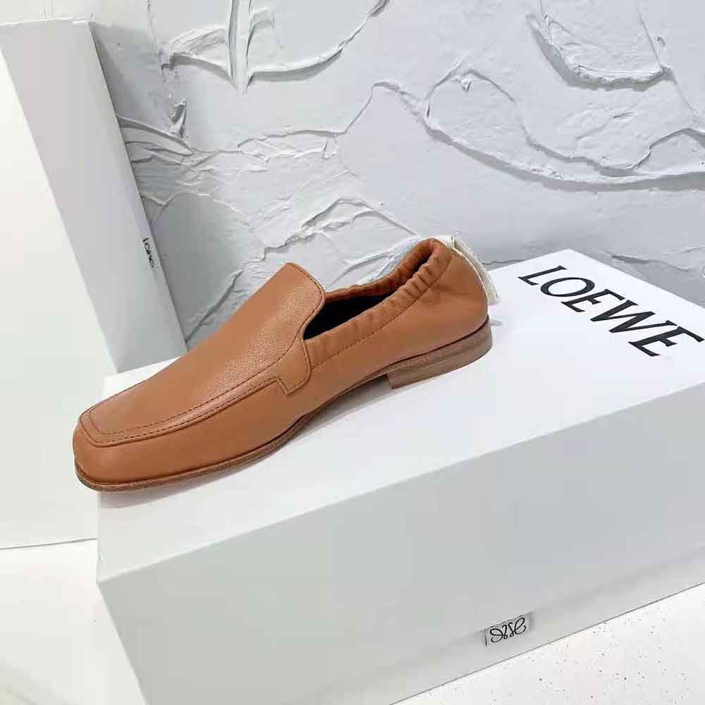 Loewe Women Elasticated Loafer in Calf-Brown - image 10