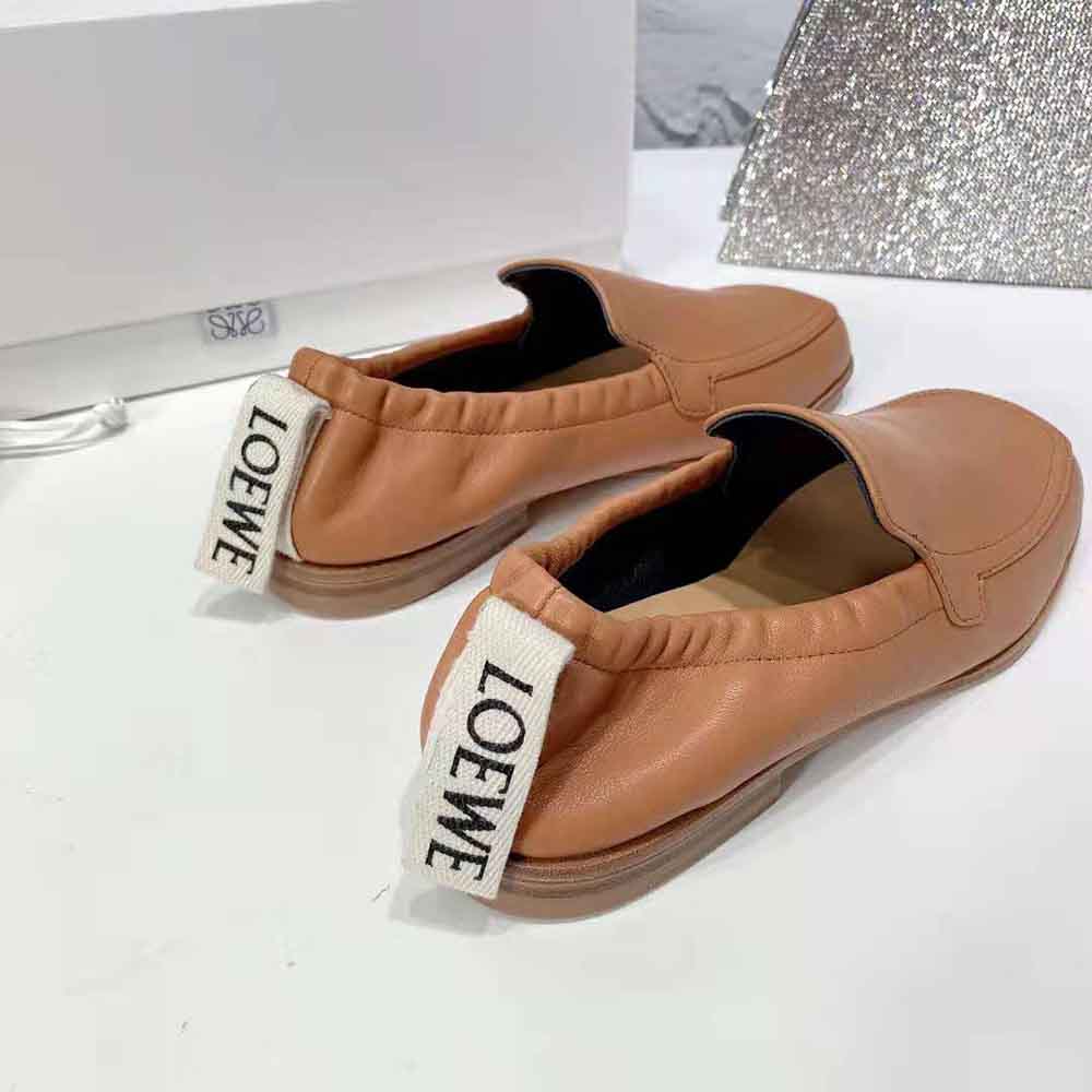 Loewe Women Elasticated Loafer in Calf-Brown - image 7