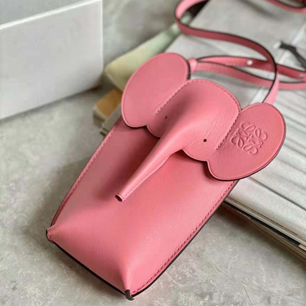 Loewe Women Elephant Pocket in Classic Calfskin-Pink - image 4