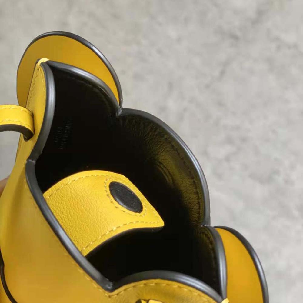 Loewe Women Elephant Pocket in Classic Calfskin-Yellow - image 9
