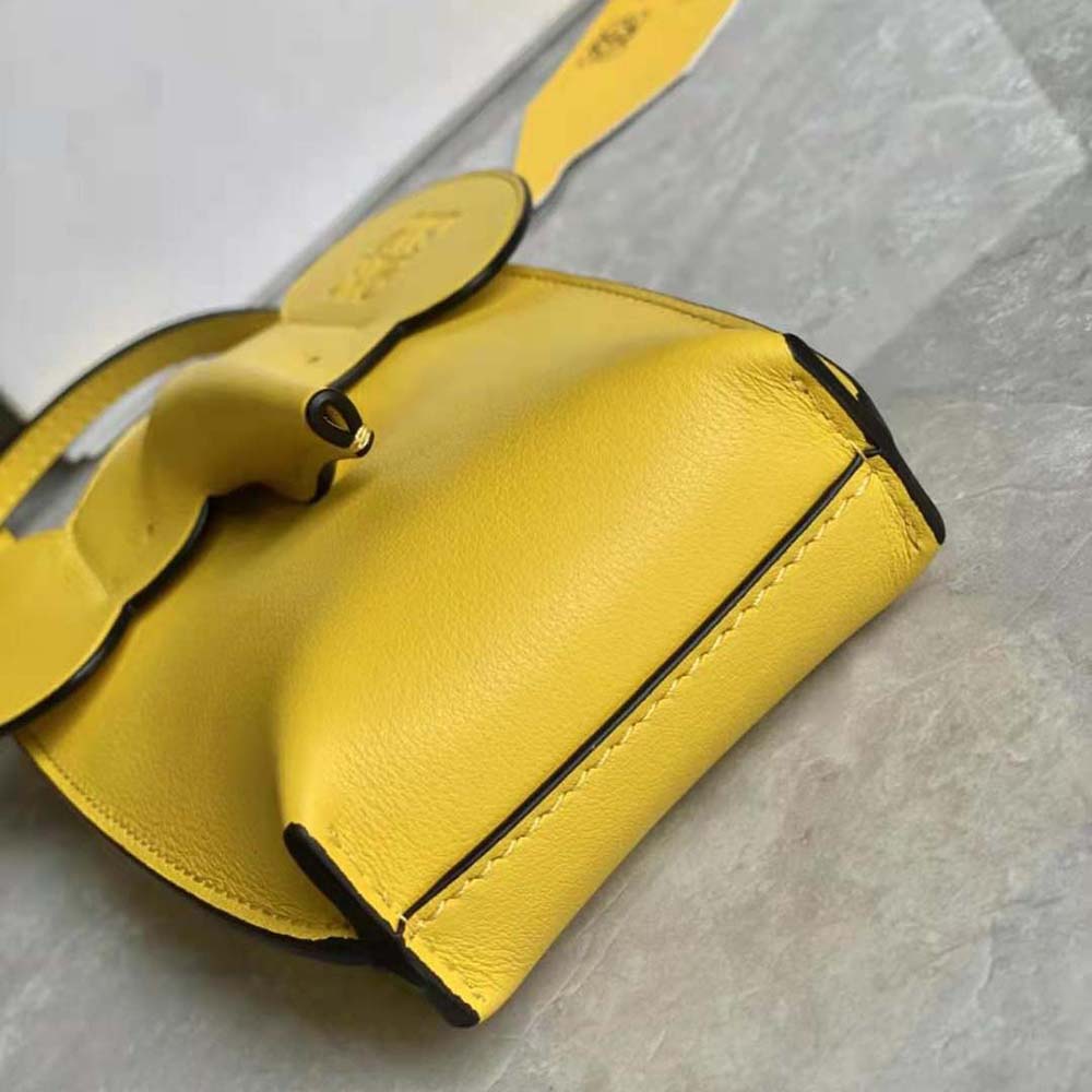 Loewe Women Elephant Pocket in Classic Calfskin-Yellow - image 7
