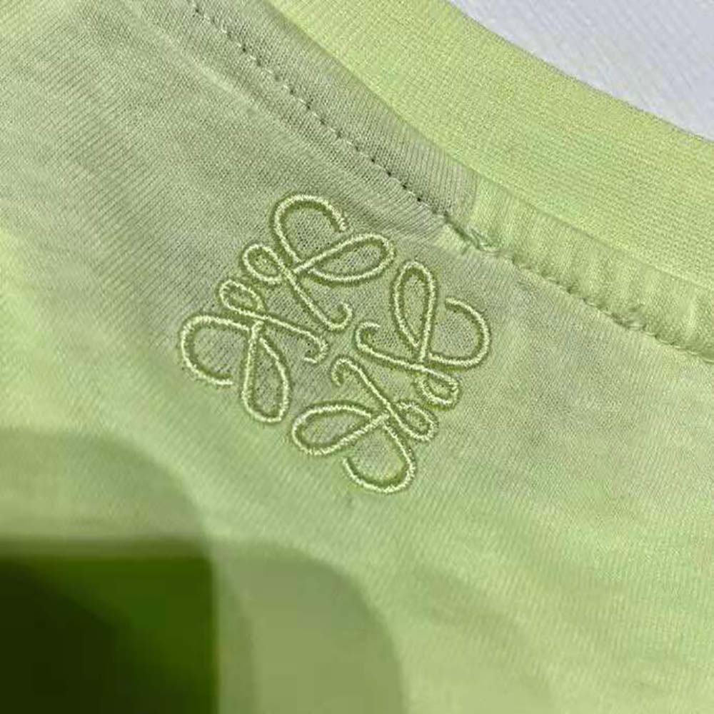 Loewe Women Kiwi T-shirt in Cotton-Green - image 5