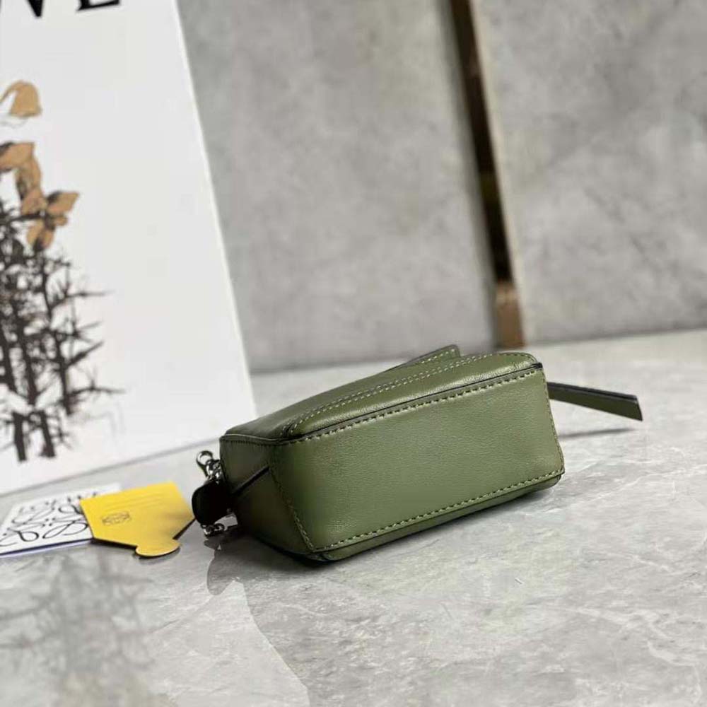 Loewe Women Nano Puzzle Bag in Classic Calfskin-Green - image 7