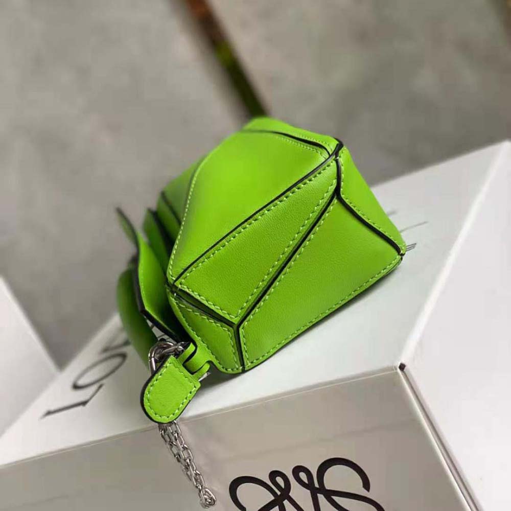 Loewe Women Nano Puzzle Bag in Classic Calfskin-Lime - image 7
