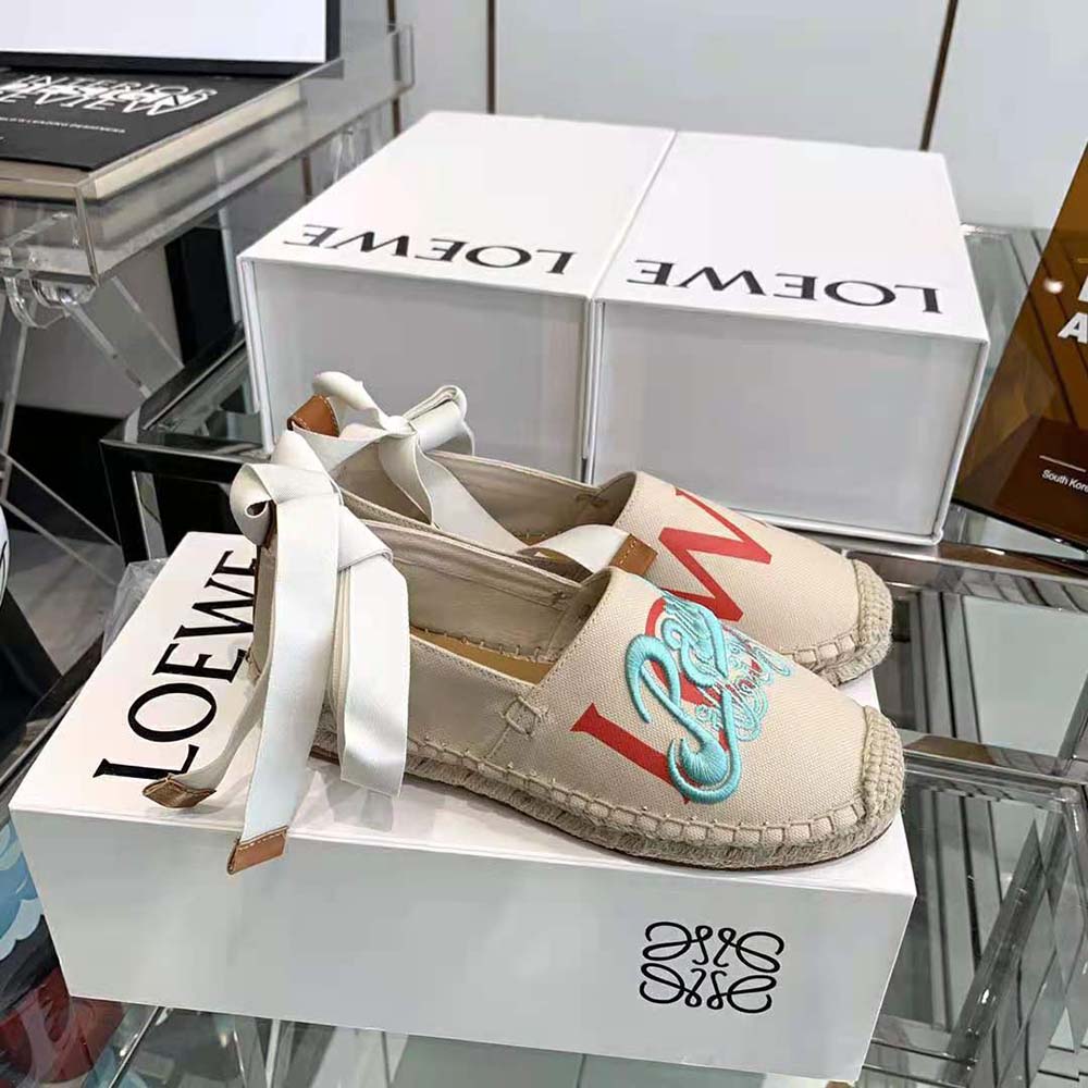 Loewe Women Paulas Ibiza Espadrille in Canvas-Beige - image 5