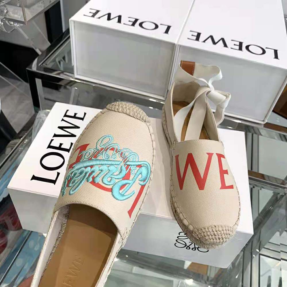 Loewe Women Paulas Ibiza Espadrille in Canvas-Beige - image 9