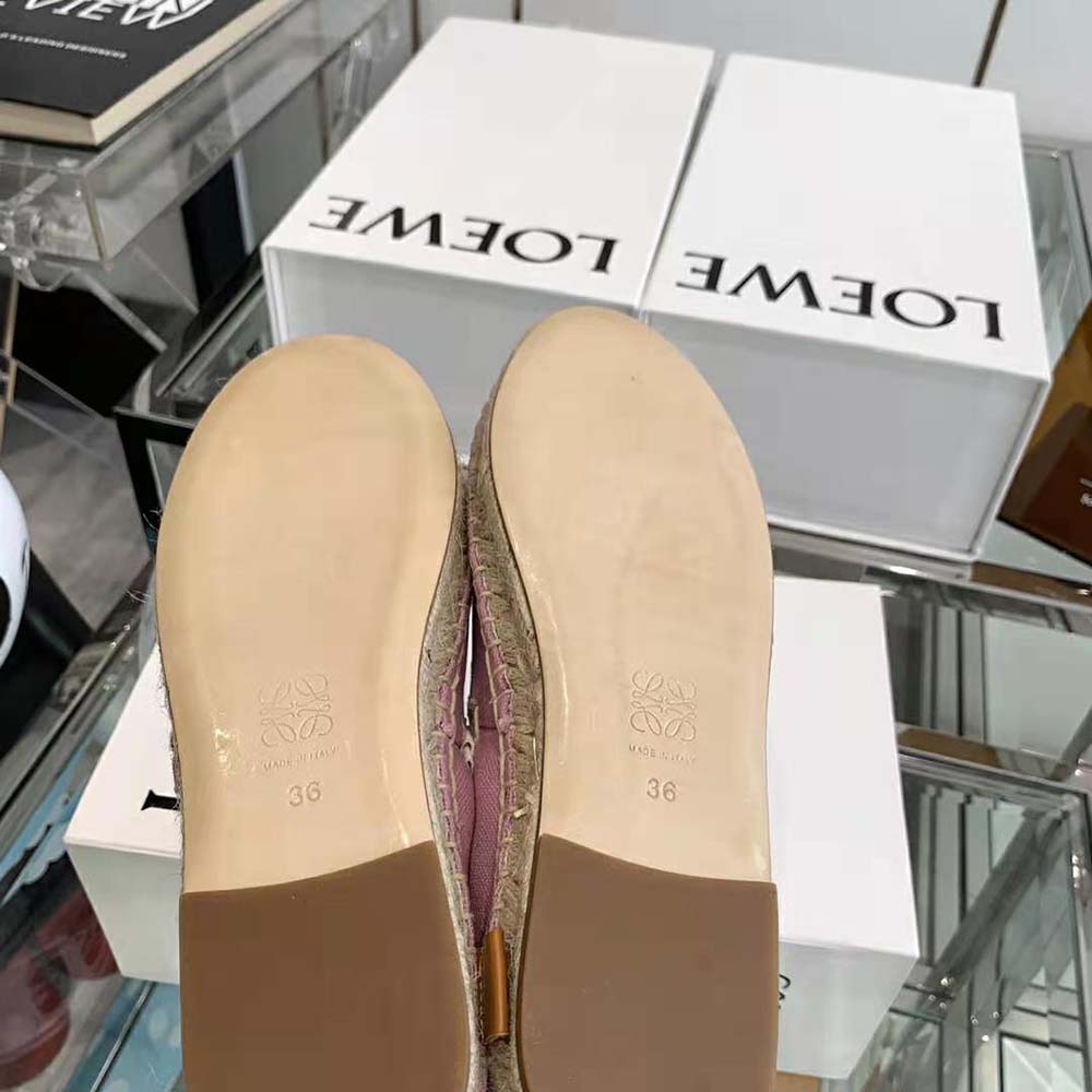 Loewe Women Paulas Ibiza Espadrille in Canvas-Pink - image 10