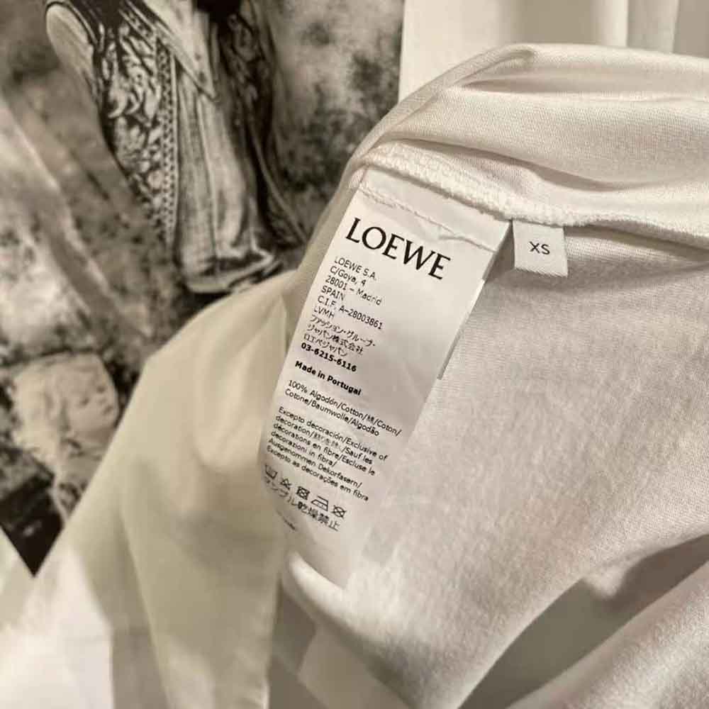 Loewe Women Photo Print T-shirt in Cotton-White - image 10