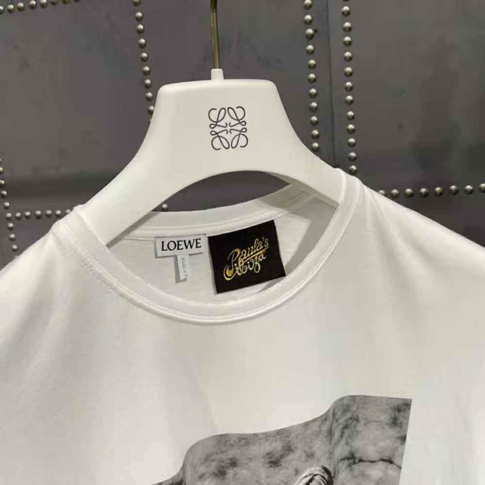 Loewe Women Photo Print T-shirt in Cotton-White - image 5