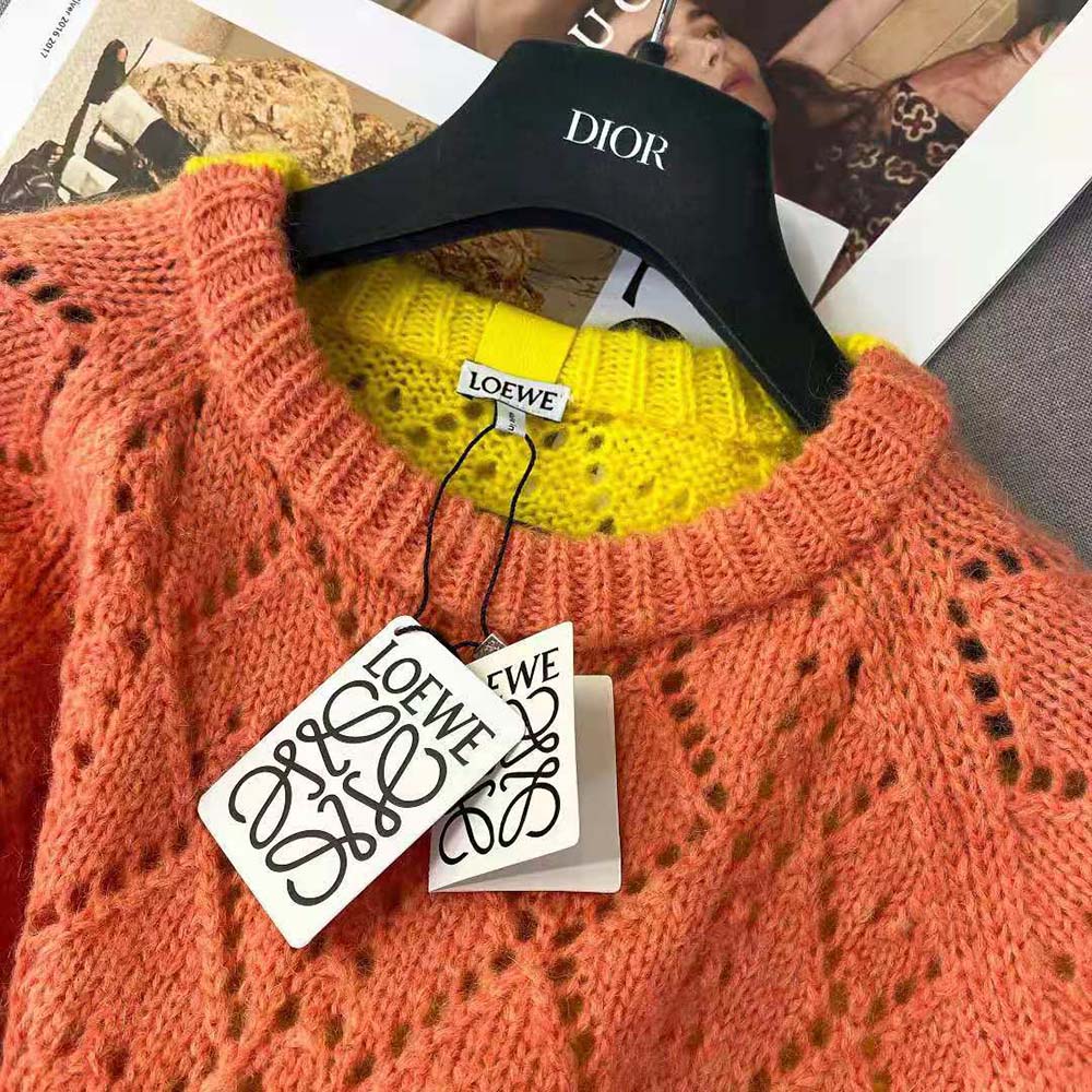 Loewe Women Trompe Loeil Sweater in Mohair - image 4