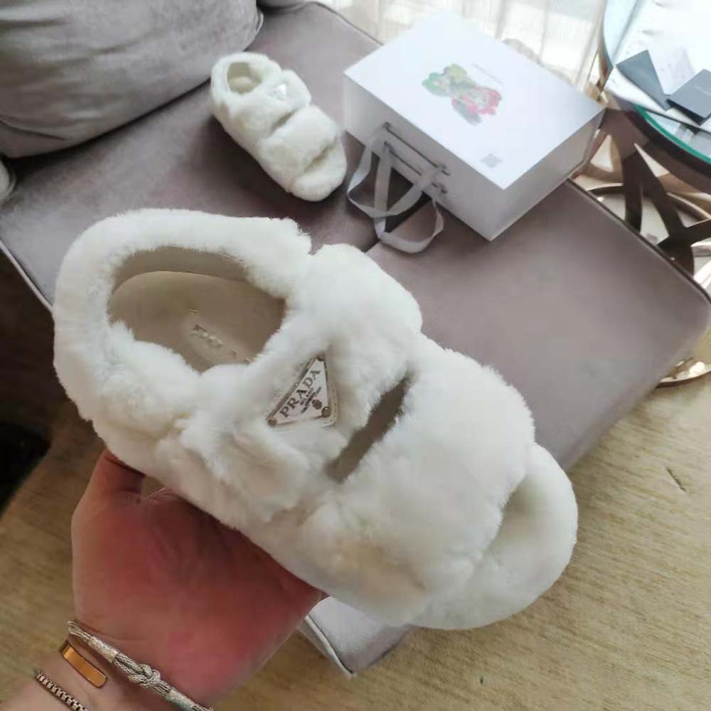 Prada Women Movement and Comfort Come Together Shearling Sandals - image 7