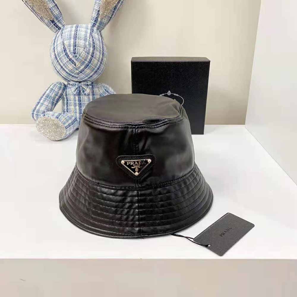 Prada Women Nappa Leather Bucket Hat - image 4