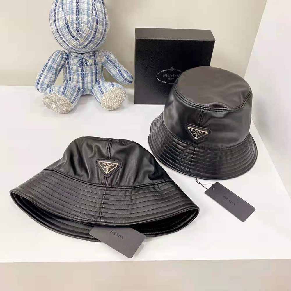 Prada Women Nappa Leather Bucket Hat - image 8