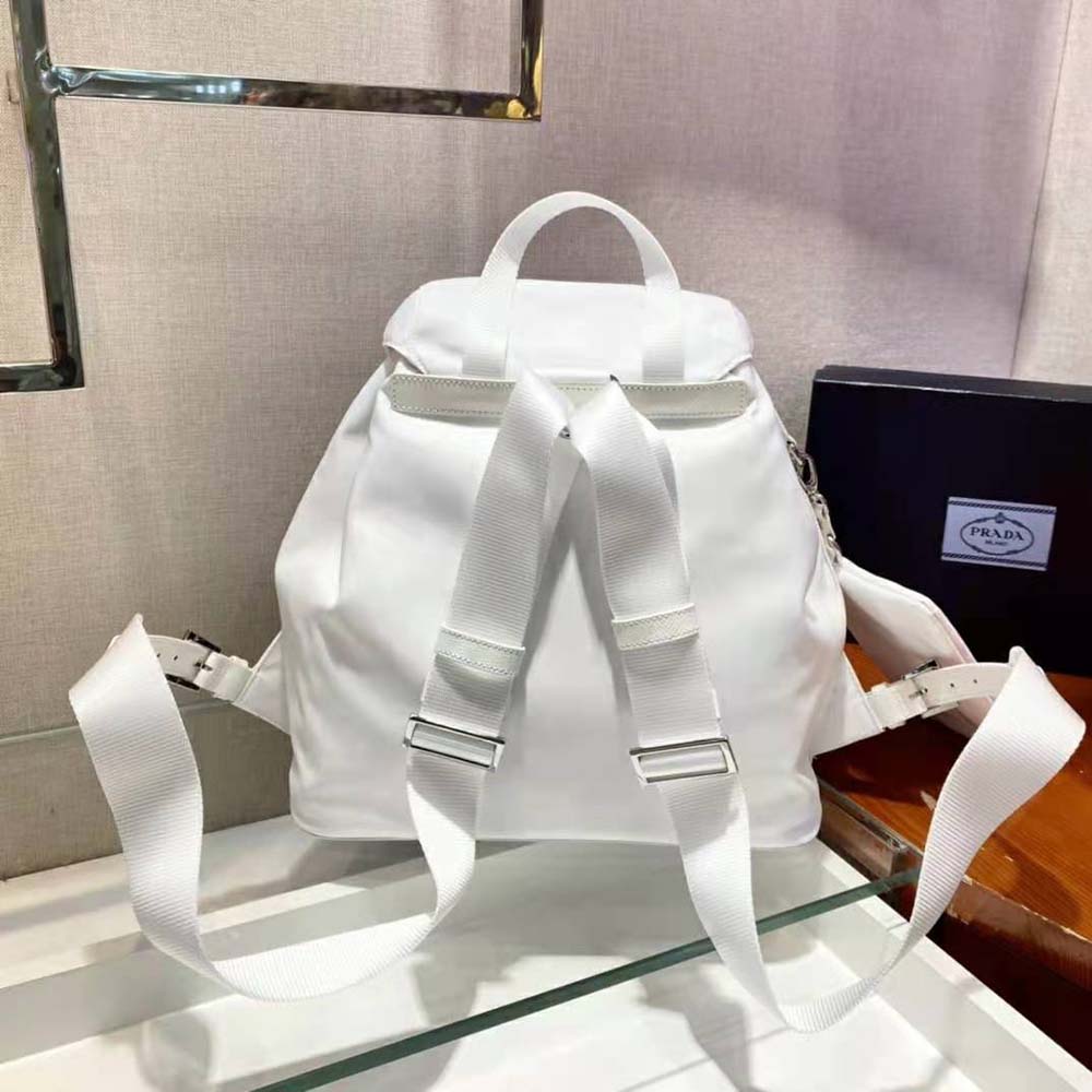 Prada Women Re-Nylon Medium Backpack-White - image 4