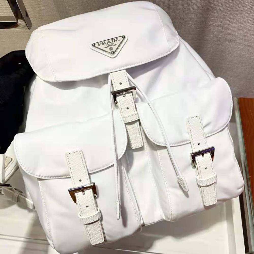 Prada Women Re-Nylon Medium Backpack-White - image 5