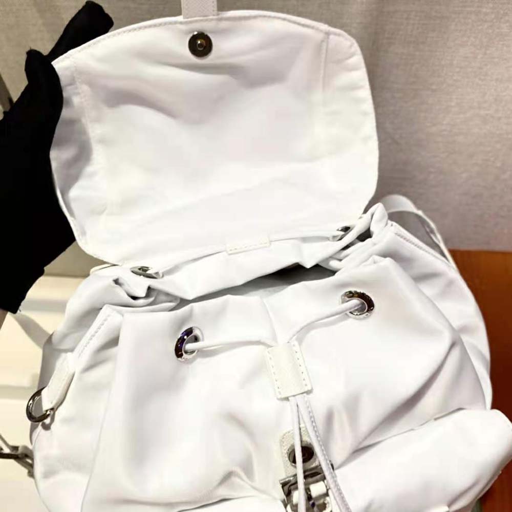 Prada Women Re-Nylon Medium Backpack-White - image 7