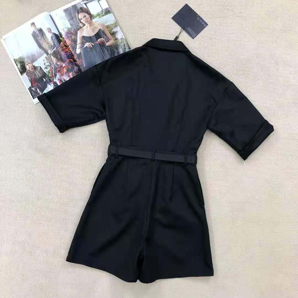Prada Women Re-Nylon Playsuit-Black - image 4