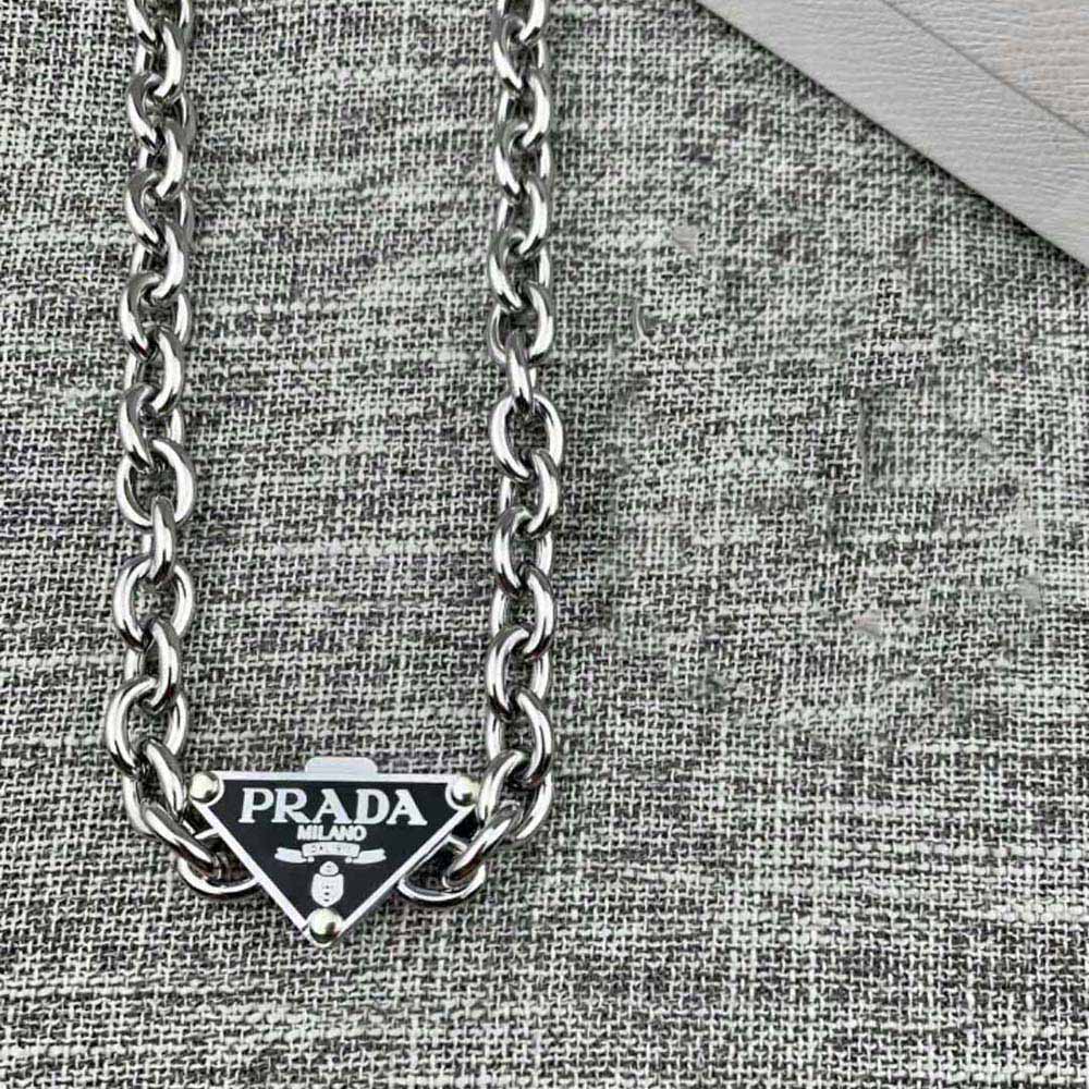 Prada Women Symbole Necklace 925 Sterling Silver - image 6