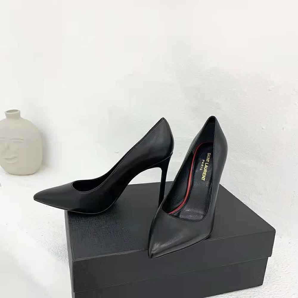 Saint Laurent YSL Women Anja Escarpin Pump in Smooth Leather - image 4