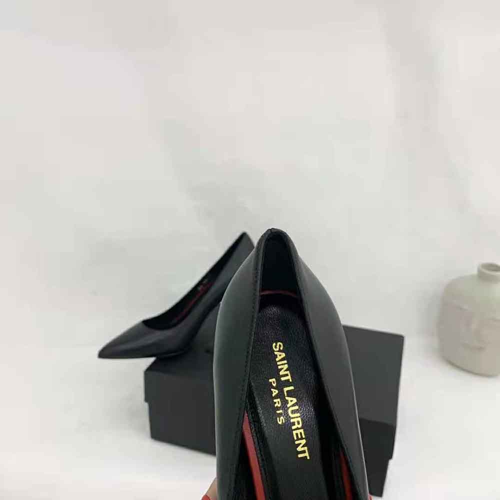 Saint Laurent YSL Women Anja Escarpin Pump in Smooth Leather - image 6