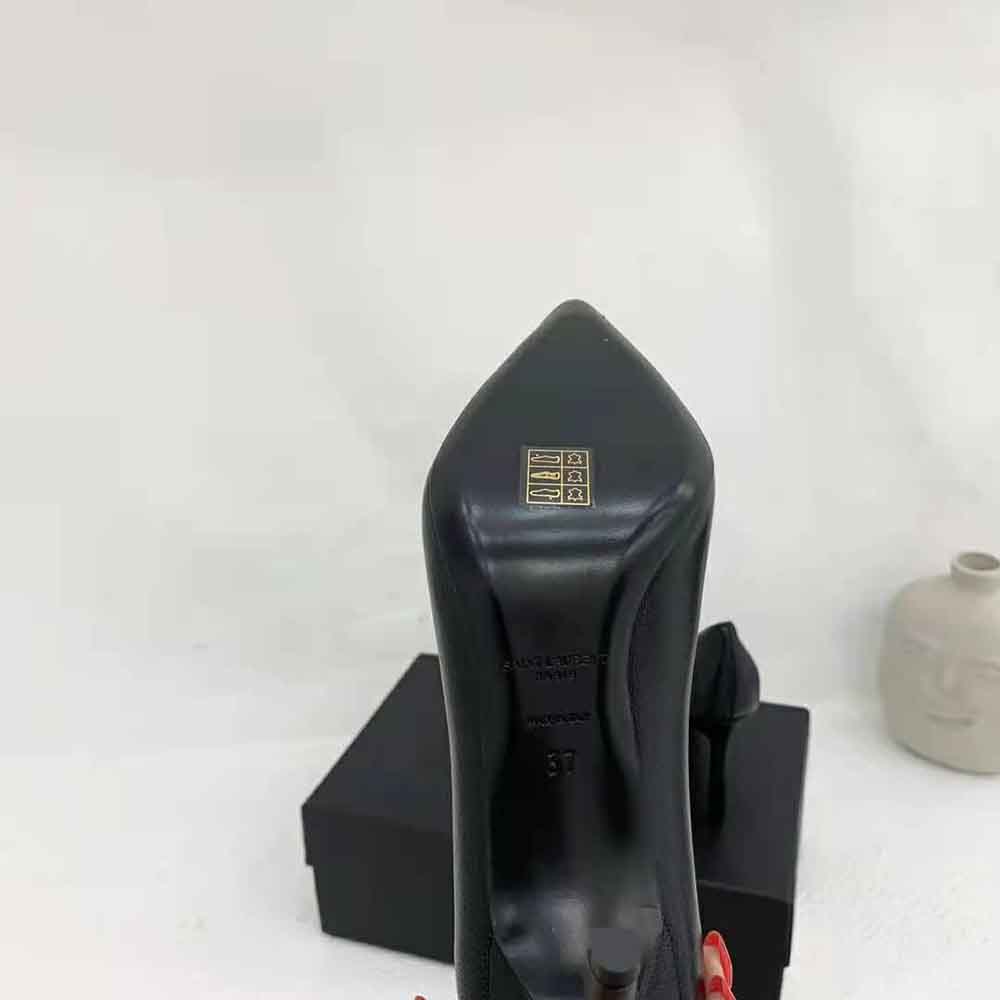 Saint Laurent YSL Women Anja Escarpin Pump in Smooth Leather - image 7