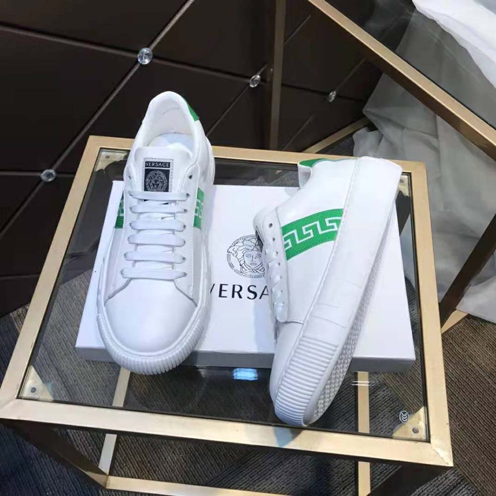 Versace Women A Classic Low Top Greca Sneakers-Green - image 5