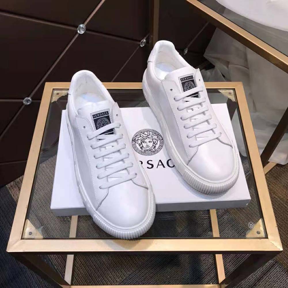 Versace Women A Classic Low Top Greca Sneakers-White - image 4
