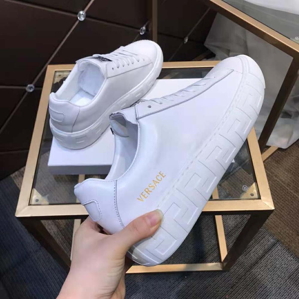 Versace Women A Classic Low Top Greca Sneakers-White - image 7