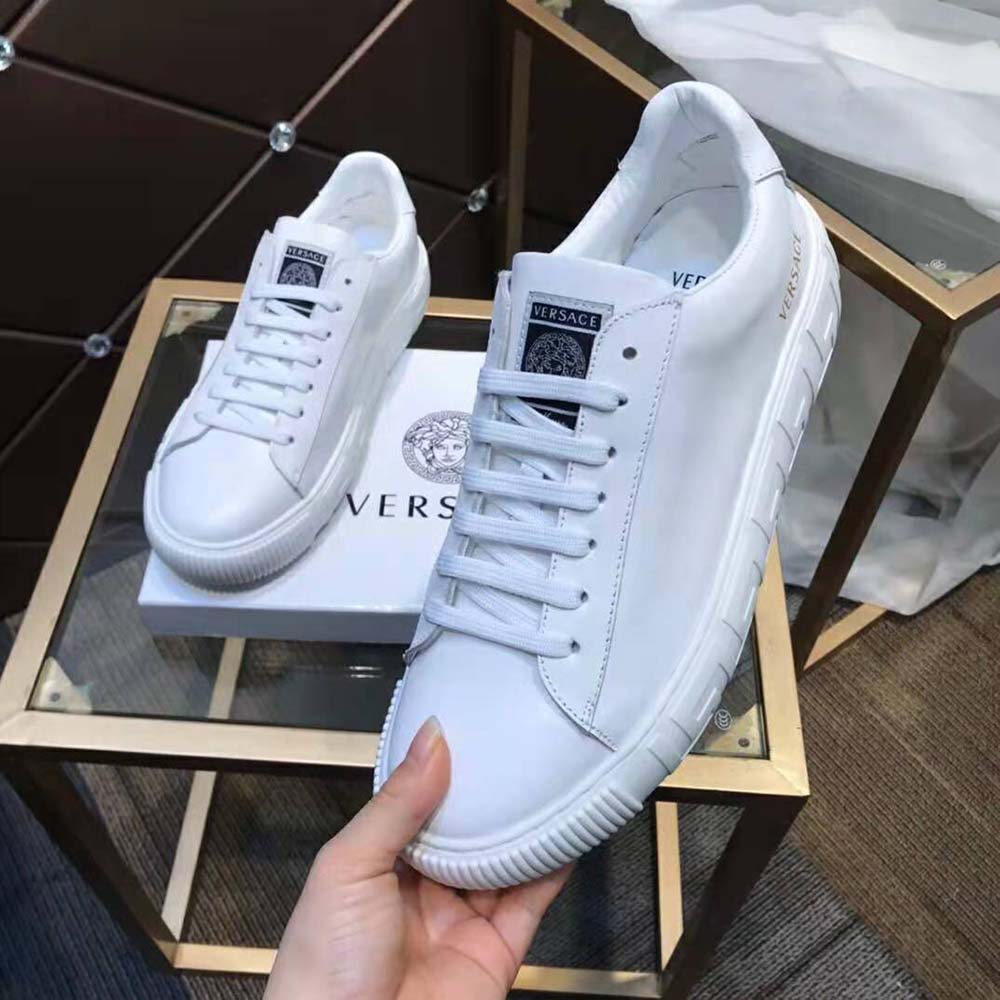 Versace Women A Classic Low Top Greca Sneakers-White - image 6