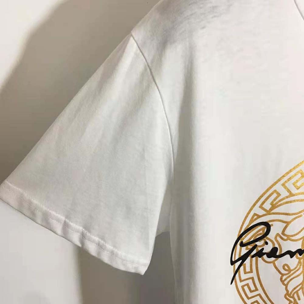 Versace Men GV Signature Medusa T-shirt-White - image 5