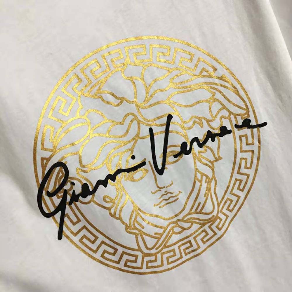Versace Men GV Signature Medusa T-shirt-White - image 8