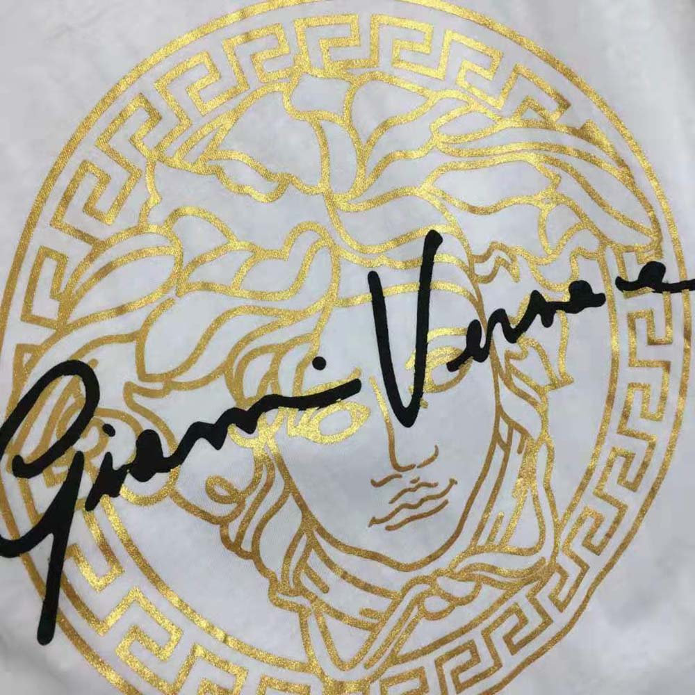 Versace Men GV Signature Medusa T-shirt-White - image 7