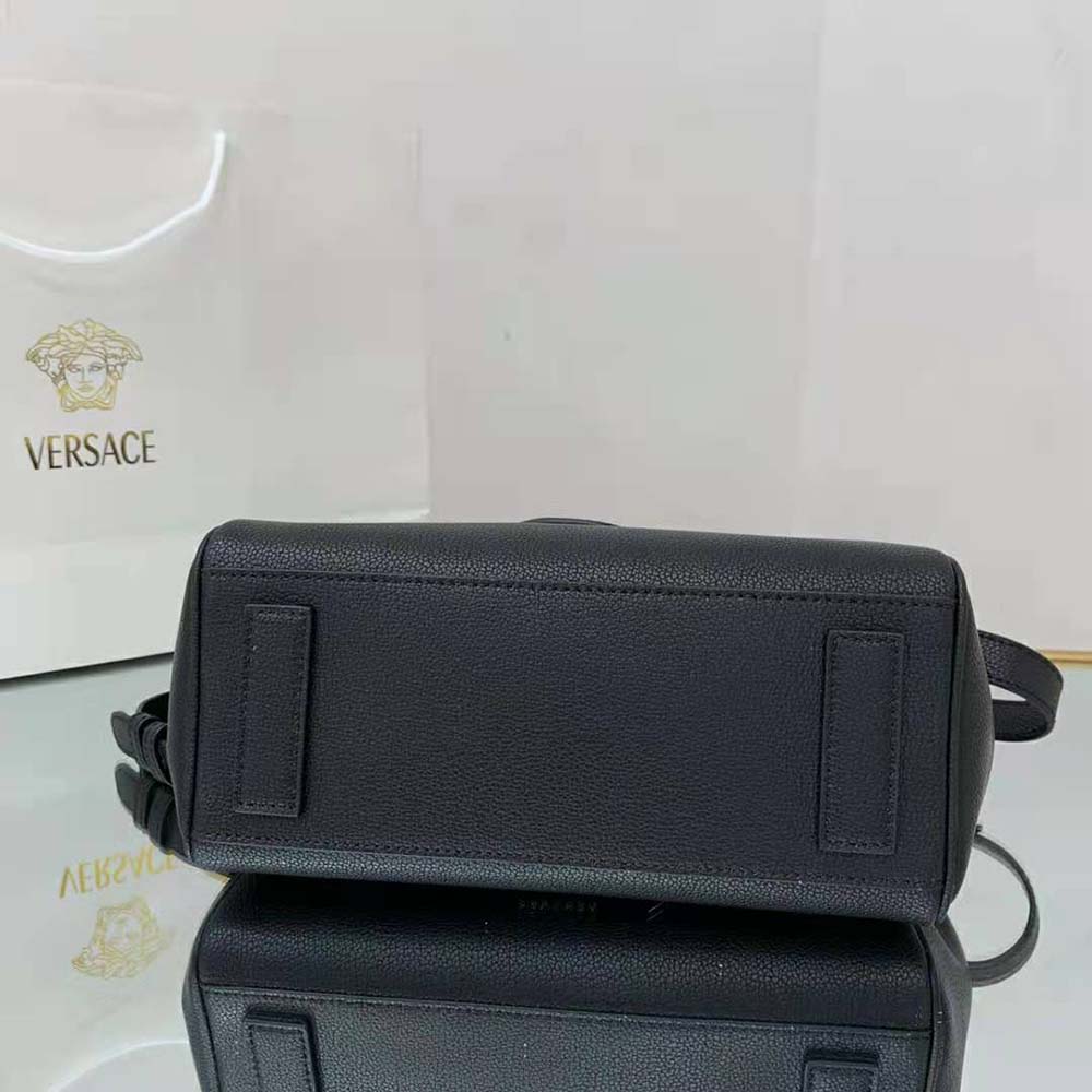 Versace Women La Medusa Medium Handbag Crafted From Premium leather-Black - image 6