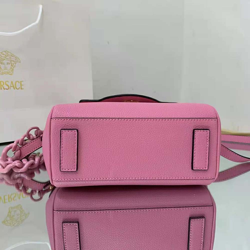 Versace Women La Medusa Small Handbag Crafted From Premium Leather-Pink - image 6